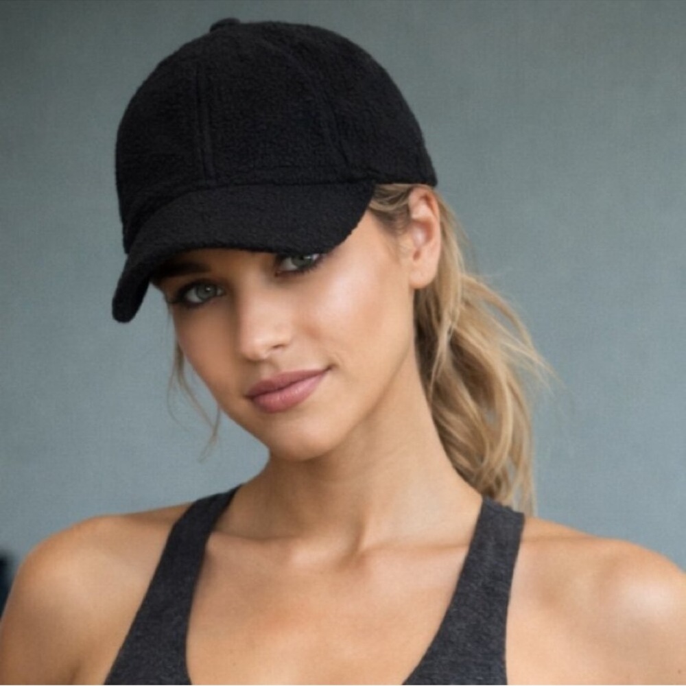 New QUINCE Sherpa Baseball Cap Black Sz XS/Small